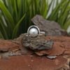 Сребърен пръстен с речна перла 1404R