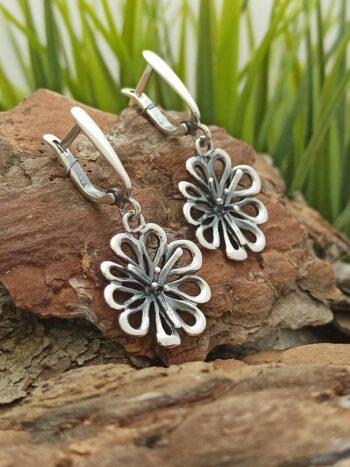 Дамски сребърни обеци