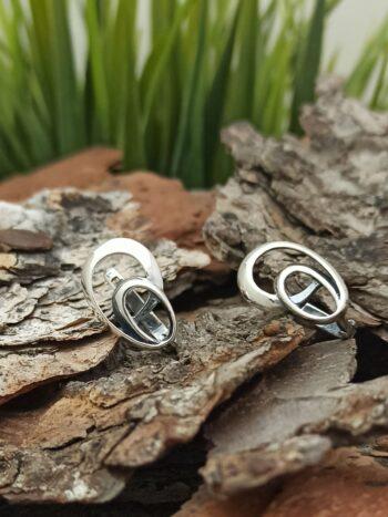 Дамски сребърни обеци 1173E