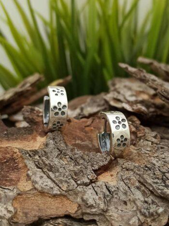 Сребърни обеци халки 408E