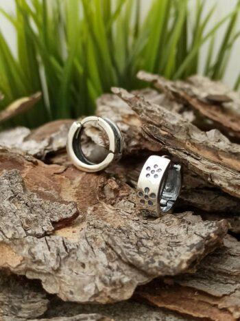 Сребърни обеци халки 408E