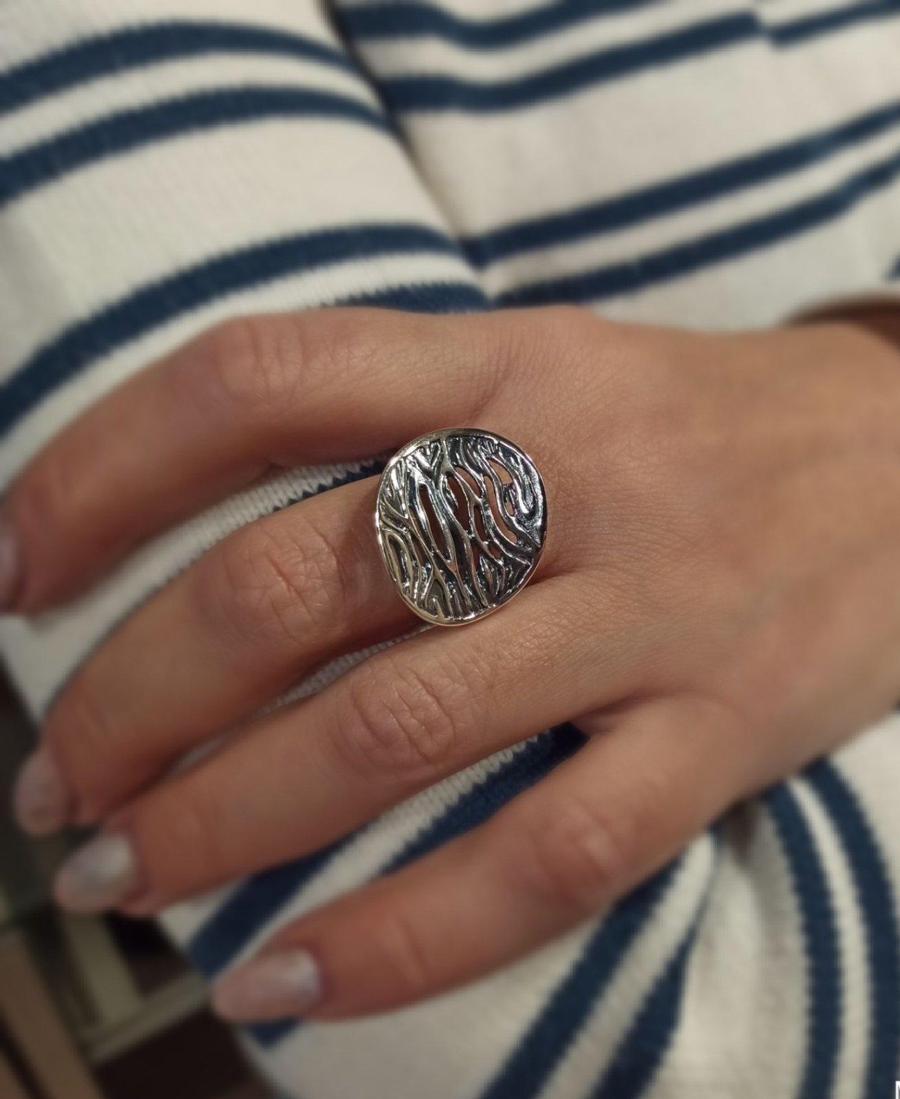 Дамски сребърен пръстен "Корал" 1013R