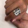 Дамски сребърен пръстен с циркон “Шушулка" 916R