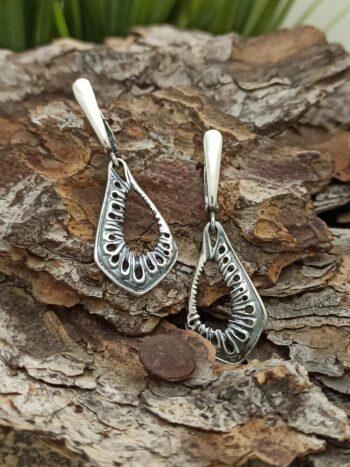 Дамски сребърни обеци