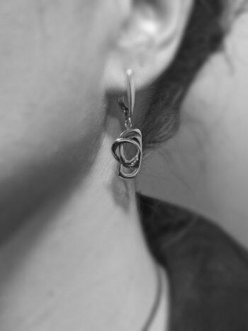 Дамски сребърни обеци 1108E