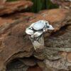 Дамски сребърен пръстен със седеф 1351R