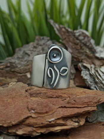 Дамски сребърен пръстен 1302R