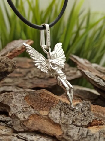 сребърен медальон ANGEL C@LLER