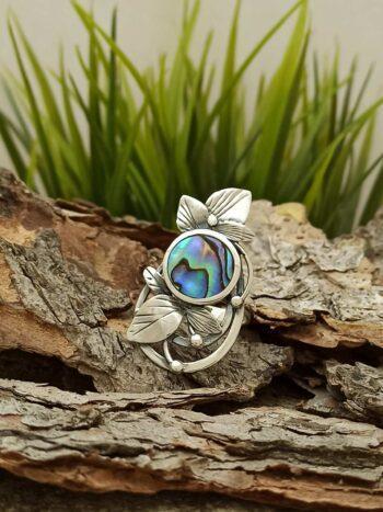 Сребърен пръстен с кралски седеф 1146R