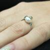 Сребърен пръстен с голяма перла „Клеопатра“