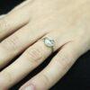 Сребърен пръстен с голяма перла „Клеопатра“