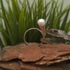Дамски сребърен пръстен с перла 1238R