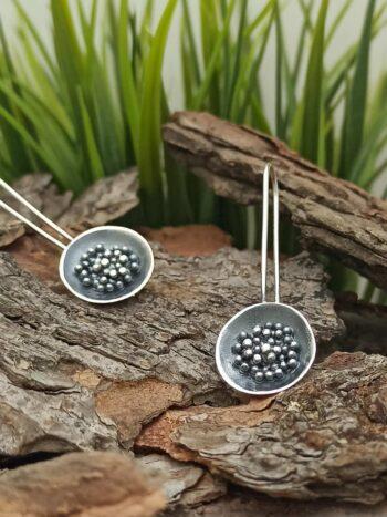 Сребърни обеци 