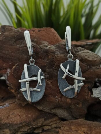 Сребърни обеци 