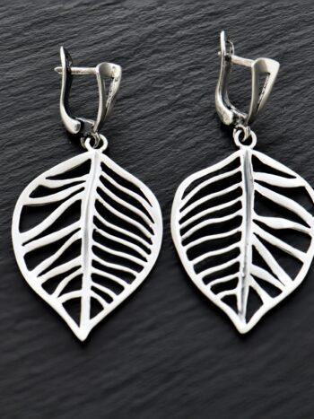 Дамски сребърни обеци 