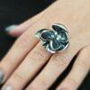 Дамски сребърен пръстен „Цвете“ 783R