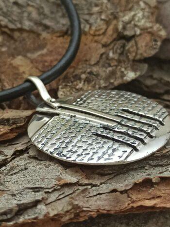 Дамски сребърен медальон 105M