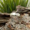Сребърен пръстен с бял цирконий 046R