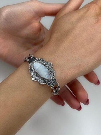 Сребърна гривна „Флор де ла Мар“