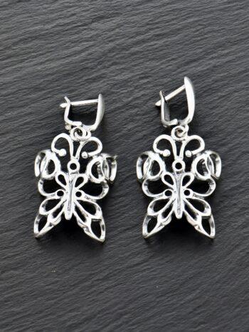 Сребърни обеци 