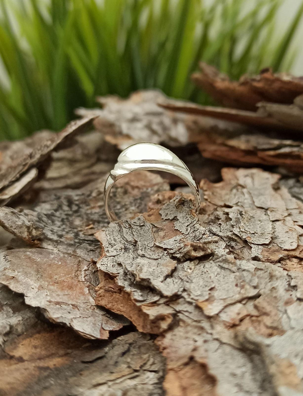 пръстен Сребърна Капка 011R ръчна изработка Студио Николас пръстен сребро 925 с изчистен класически дизайн