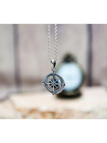 Дамски сребърен медальон 