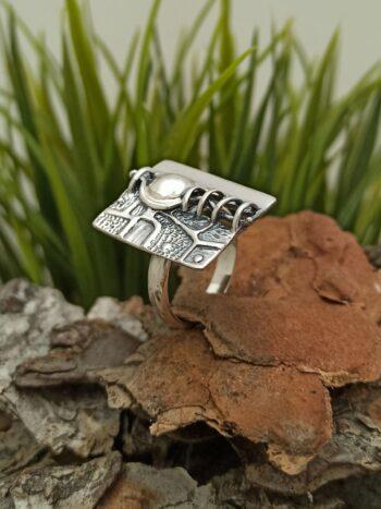 Дамски сребърен пръстен 1031R