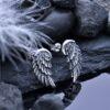 Сребърни обеци „Крила на Ангел“ 11AN с оксидация