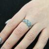 Дамски сребърен пръстен Плитка 1122R с ръчна изработка от Студио Николас Комплект бижута от сребро подходящи за подарък на жена