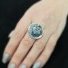 Сребърен пръстен с керамика 1047R