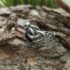 Дамски сребърен пръстен с оникс 1205RO