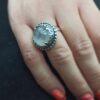 Дамски сребърен пръстен с планински кристал