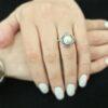 Сребърен пръстен с речна перла 1200R