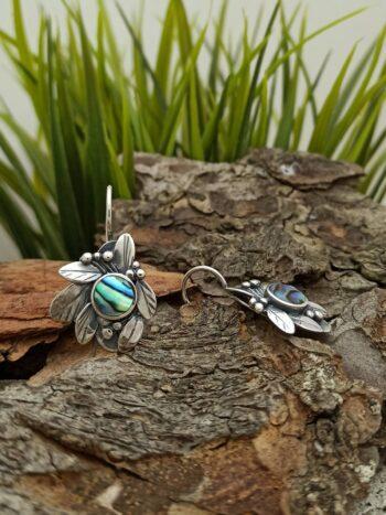 Сребърни обеци с кралски седеф 1353ES