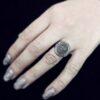 Дамски сребърен пръстен карнеол 1225RK