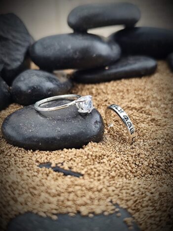 Кабала сребърен пръстен Angel Stone