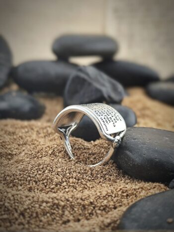 Сребърен пръстен с молитва Ana Bekoach