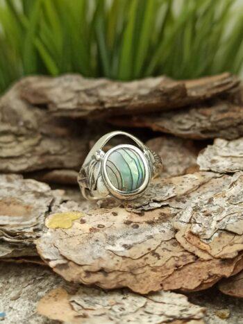 Сребърен пръстен с кралски седеф 945RK