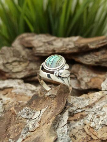 Сребърен пръстен с кралски седеф 945RK