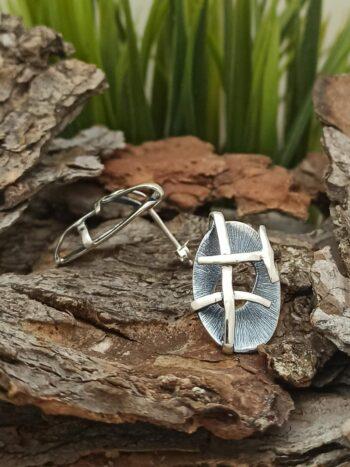 Дамски сребърни обеци 