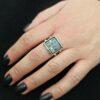 Кабала сребърен пръстен „Hoshen“