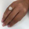 Дамски сребърен пръстен с перла 1016R СТУДИО НИКОЛАС