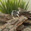 Дамски сребърен пръстен с цвете роза 844R Студио Николас Nikol@s е изкуствo с внимание към всеки детайл Ръчна изработка сребърна красота