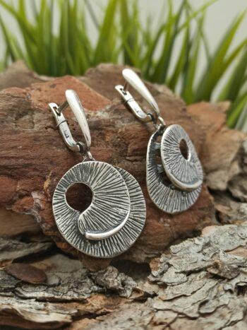 Дамски сребърни обеци 1274E