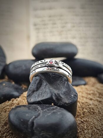 Kabbalah сребърен пръстен за изобилие и богатство