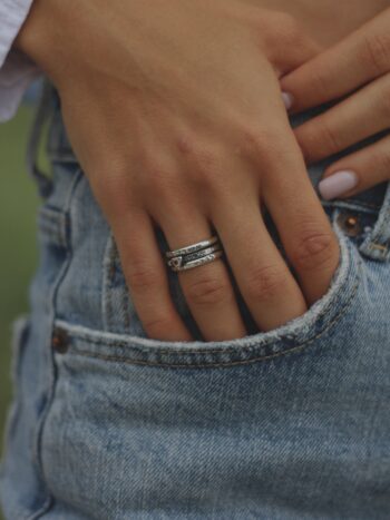 Kabbalah сребърен пръстен за изобилие и богатство