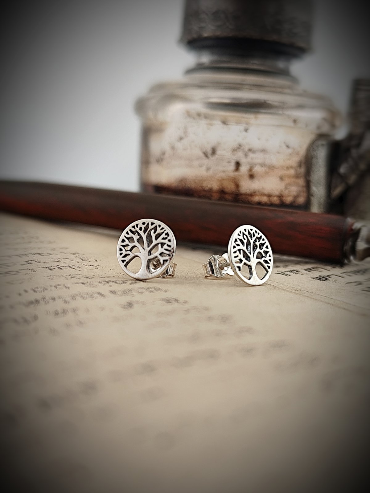 Обеци от сребро „Дървото на живота”