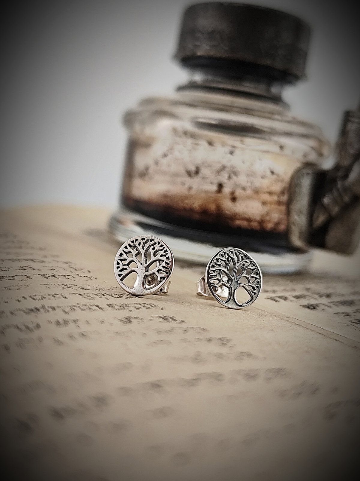 Обеци от сребро „Дървото на живота”