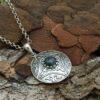 Дамски сребърен медальон с хризокол 1197MH