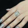 Дамски сребърен пръстен „ЛАБИРИНТ“ 963R